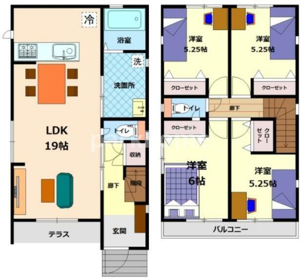 間取り図 1号棟