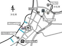 【現地案内図】庄内学園（小中一貫校）450mスーパー車14分