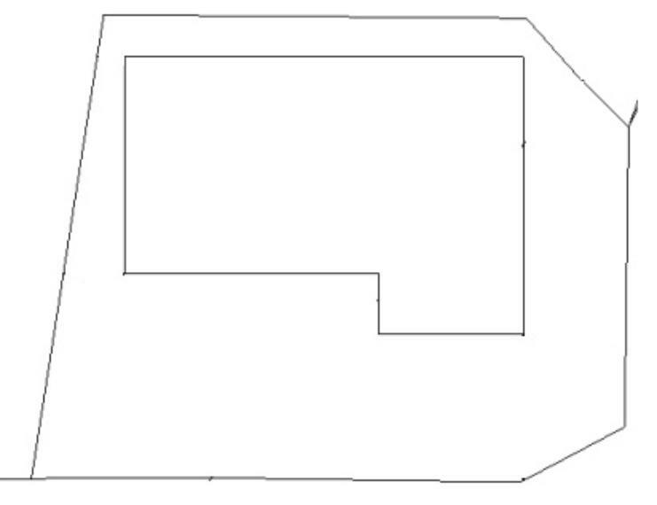 区画図 【区画図】現況区画図です。ガレージスペースのほかにも建物前面にも車は駐車可能です。