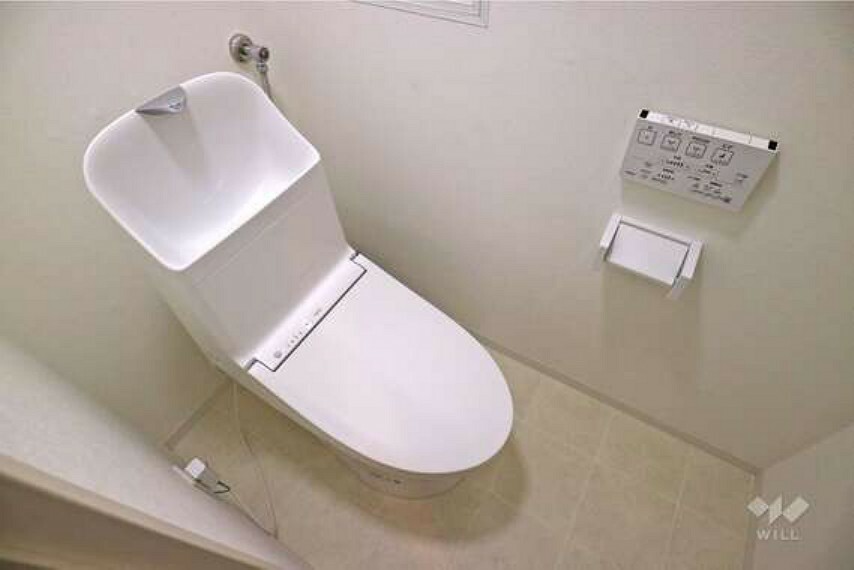 トイレは2023年9月にリフォーム済み！温水洗浄機能便座付きで冬でも快適に使えます！