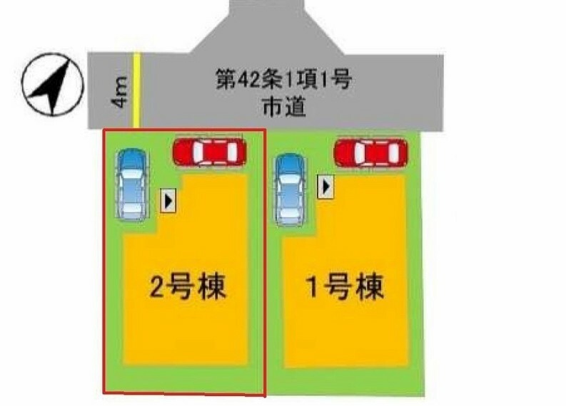 間取り図 配置図　1号棟