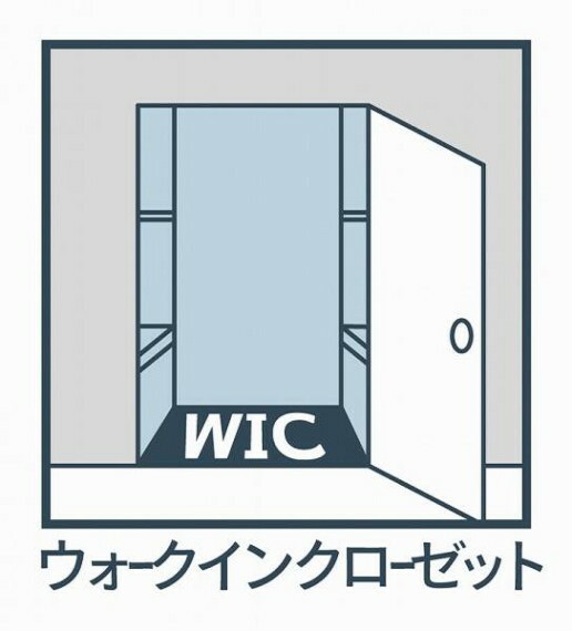 衣類や季節品などをまとめて収納できるウォークインクローゼット