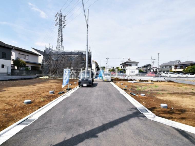 現況写真 接道状況および現場風景　【府中市天神町2丁目】