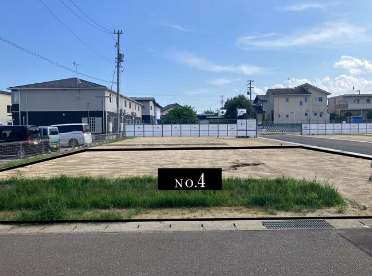 現況写真 現地写真です市道（団子田石田線）より南を向いてNo4号地を撮影しました。（2023年7月撮影）