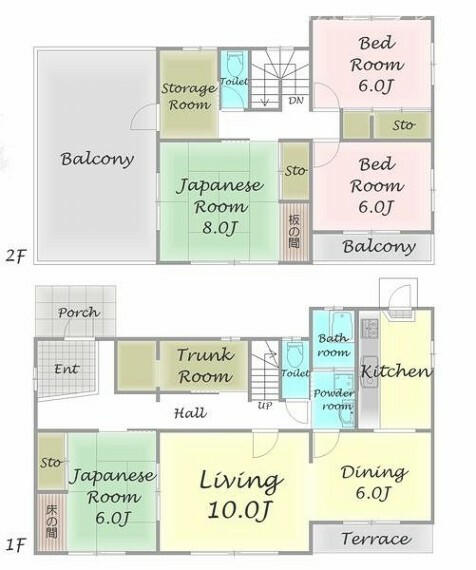 間取り図 大空間のバルコニーがあるお住まいです！現地に足を運んでみませんか？周辺環境と合わせてスタッフがご案内させていただきます（^^）/