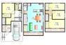 参考プラン間取り図 4LDKガレージ付プランです。