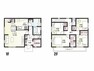間取り図 桶川市神明2丁目5区画B号棟 収納に便利な土間収納、リビング階段、寝室は6.8帖WIC付き。和室なし4LDKの間取りです。