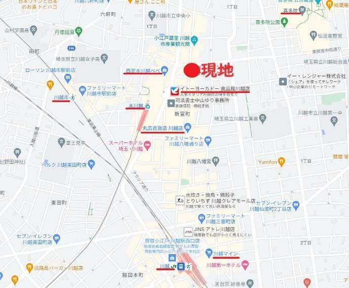本川越駅まで徒歩3分！ 3駅3路利用可能な立地です。