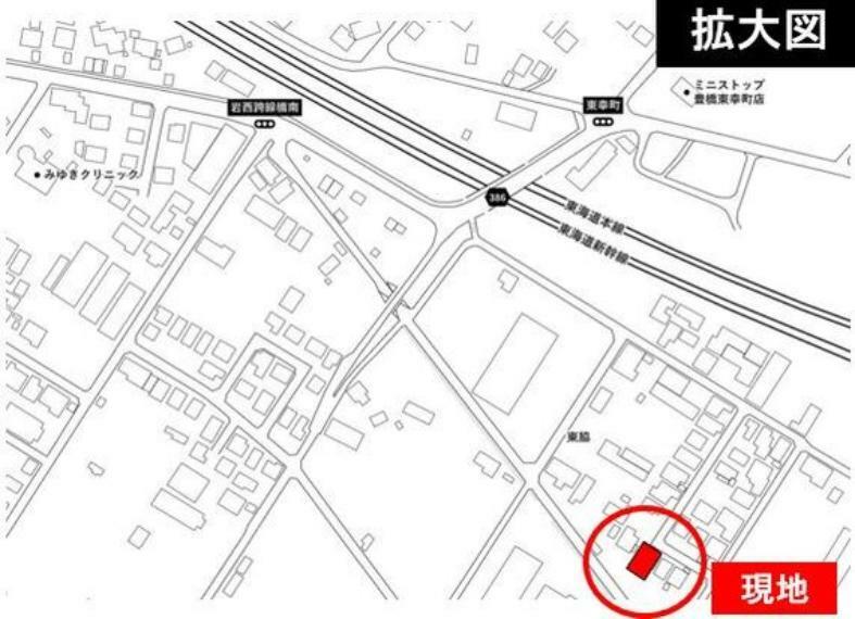 ナビ用住所:豊橋市西幸町東脇135-10で検索お願いいたします。