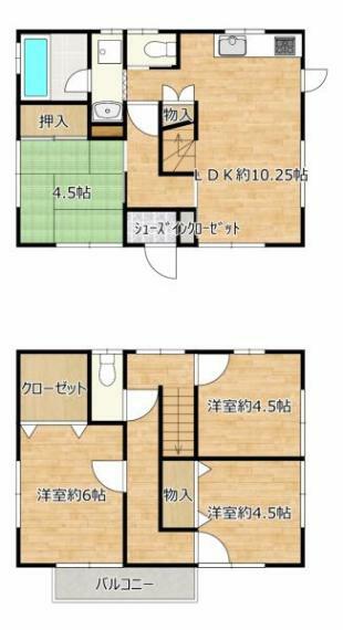 間取り図 【間取り図】現在の間取り図になります。