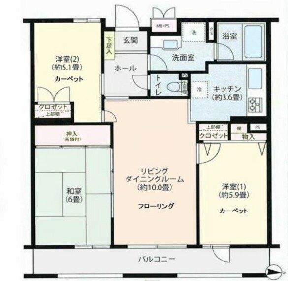 間取り図 ■たっぷり収納付きの空間を広く使えるお部屋！