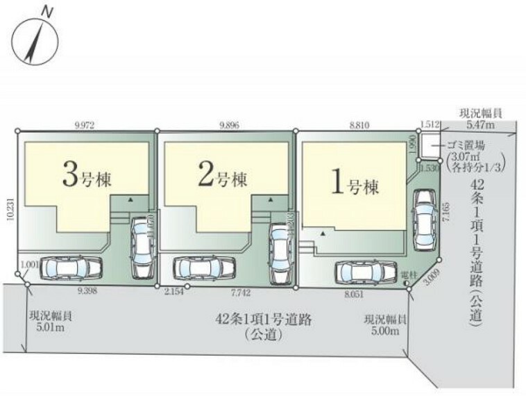 区画図 全体区画図です。