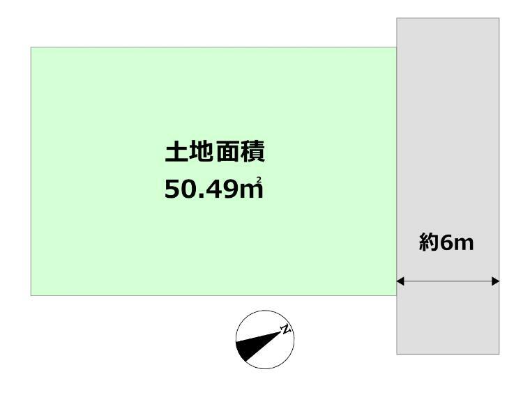 土地図面 建築条件無し宅地　阪急武庫之荘駅とJR甲子園口駅の利用が便利です。建物ありで現況で引き渡しになる物件です。詳細はお問合せください