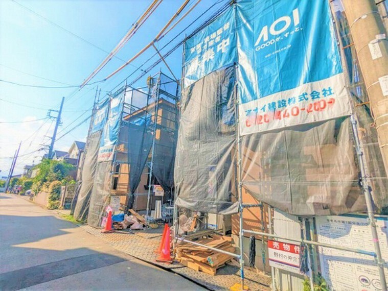 現況外観写真 建築中の現地外観になります