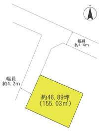 【区画図】敷地約46.89坪