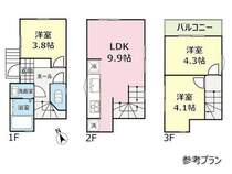 建物プラン例建物価格:1650万円建物面積:53.99m2