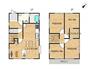 間取り図 【リフォーム済】間取図　プライベートルームが確保できる4LDKの間取です。2階一部屋を2室に区切って収納スペースを作りました。