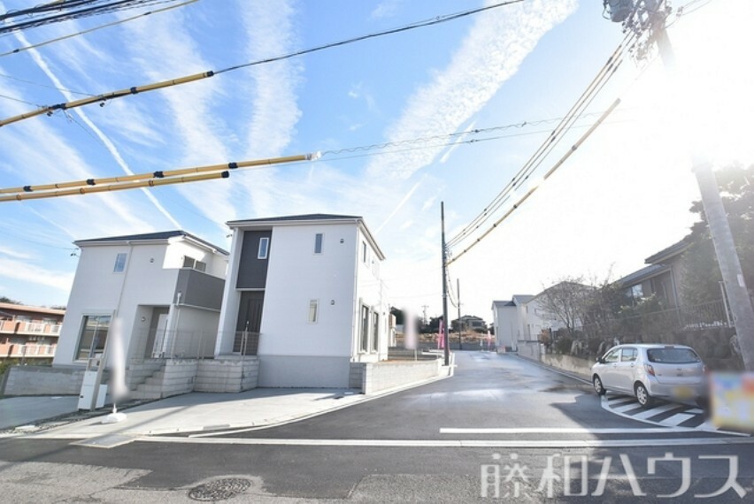 現況外観写真 開発道路含む全景　【尾張旭市柏井町弥栄】