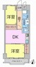 間取り図 ■4階部分の南東向き住戸で陽当り良好  ■専有面積:47.00平米の2DK