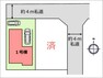 区画図 駐車2台OK！1台分ガレージあり。