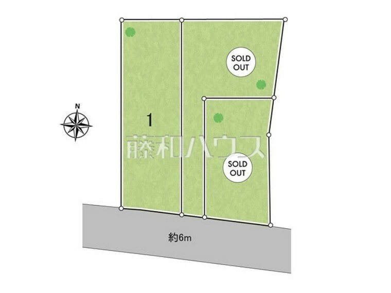 区画図 全体区画図　【八王子市堀之内3丁目】