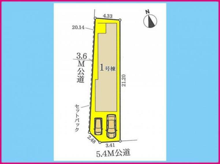 区画図 1号棟　区画図