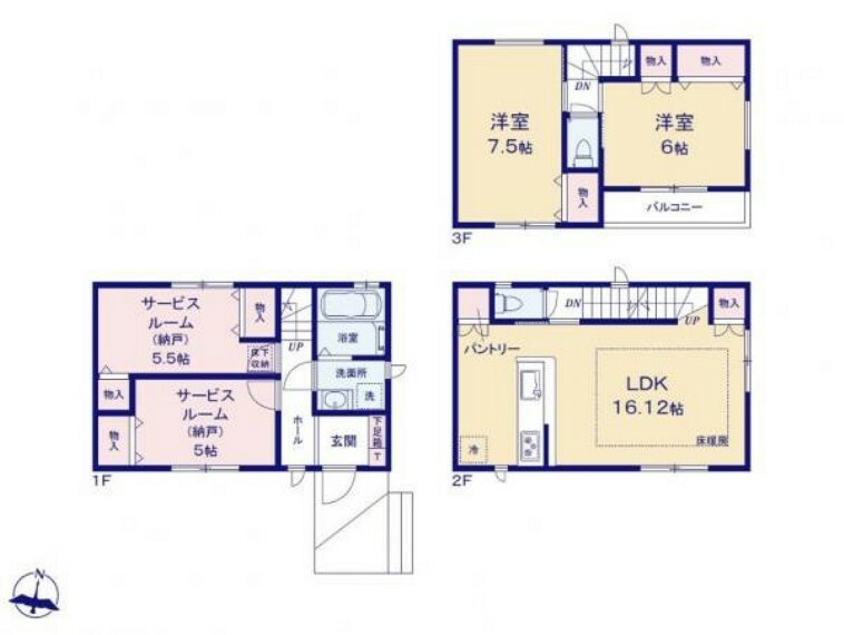 間取り図 A号棟 間取図