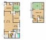 間取り図 【間取図】間取りは5SLDKの一戸建て住宅です。クロスの貼替や水回りの交換を行い、キレイな住宅になります。全室に収納がありますので、ご家族でも住みやすい住宅です。