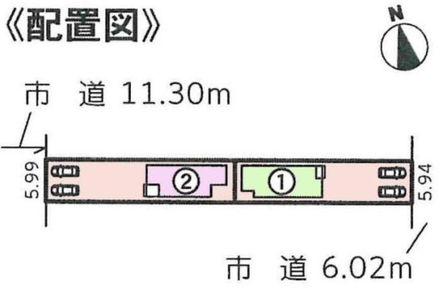 間取り図・図面 1号棟です。