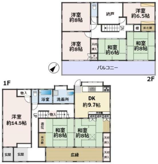 山武郡横芝光町横芝(5LDK)の間取り