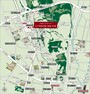 区画図 広域図バス停「長岡街道入口」停留所（徒歩7分/約500m）から市街地へスムーズにアクセスできます。上戸祭町の緑あふれる街並みをお楽しみください。