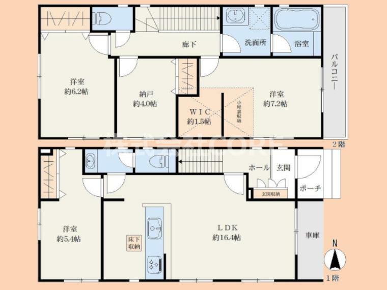 間取り図 明るい日差しに包まれる住宅で新しい暮らしを始めませんか？お問合せお待ちしております。