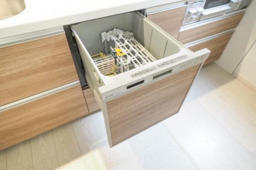 キッチン 家事時短や手荒れ防止に役立つ食洗機付き