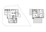 参考プラン間取り図 【本分譲地に建築可能な建物プラン例】約17.3帖のLDKにはパントリー収納。玄関からすぐなので、お買い物あとの収納も楽々。2階を寝室のみにすることで、来客時もプライベート空間を確保。