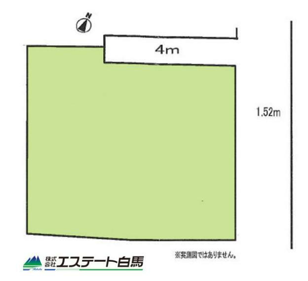 土地図面 東側43条1項3号道路　幅員現況4m