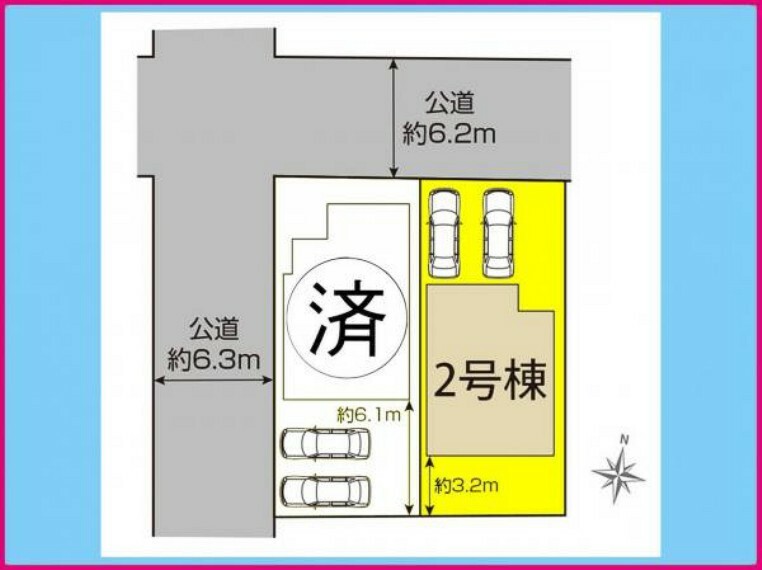 区画図 2号棟　区画図