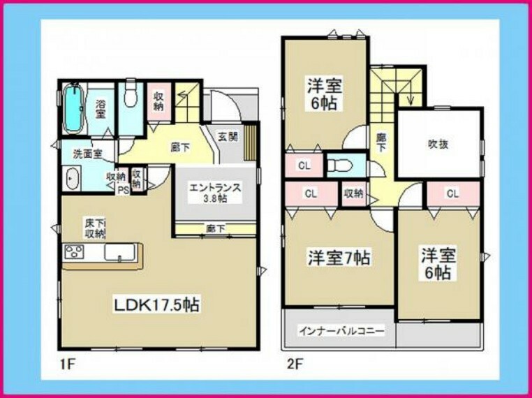 間取り図 2号棟　間取図