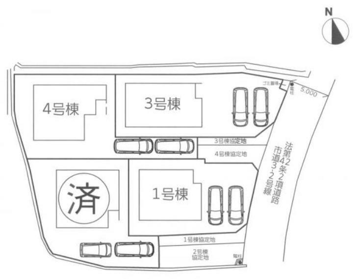 区画図 【外観・現況】現況外観写真