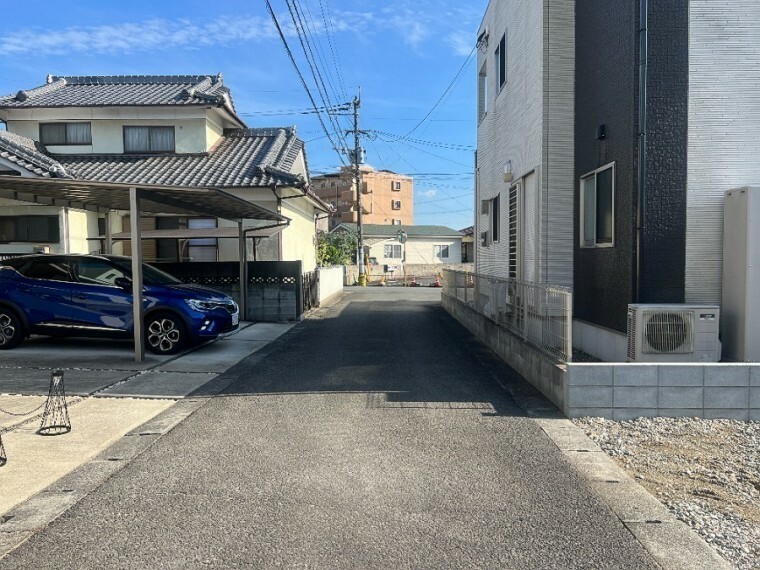 現況写真 前面道路（10月撮影）