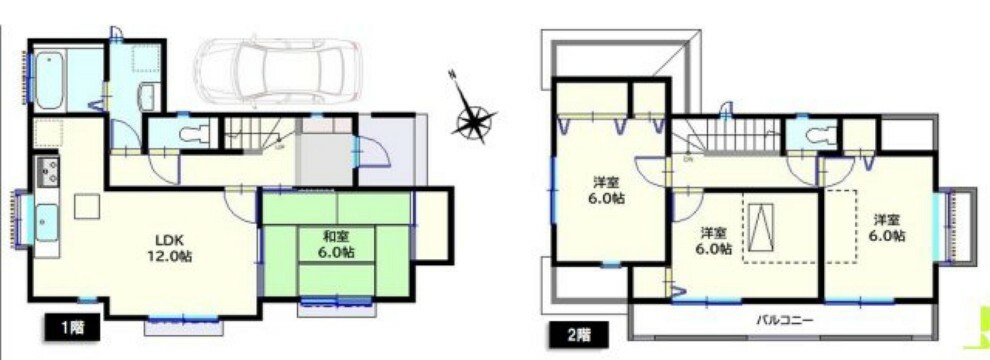 昭島市大神町4丁目(4LDK)の間取り