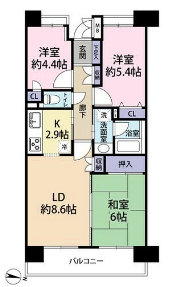 間取り図 間取図です