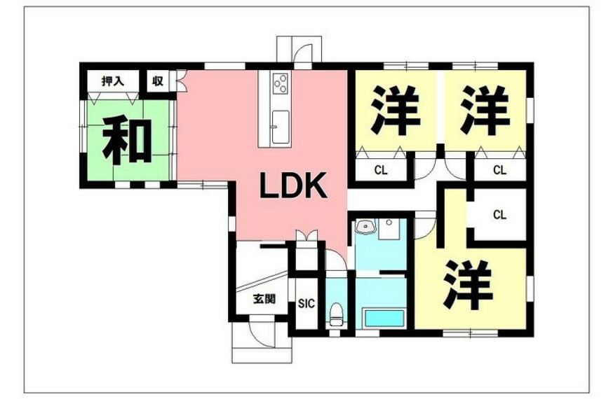 間取り図 4LDK＋SIC【建物面積90.26m2（27.30坪）】