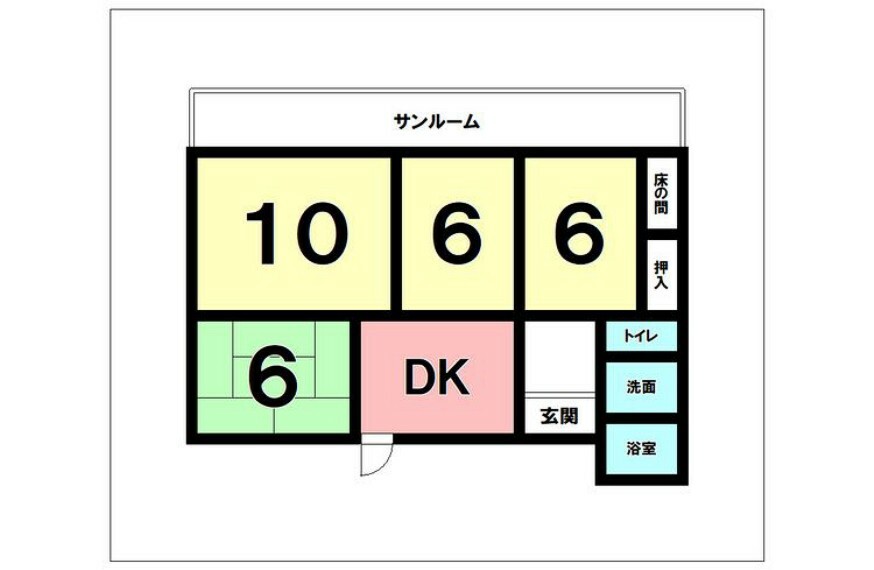 鹿児島市吉野町(4DK)の間取り