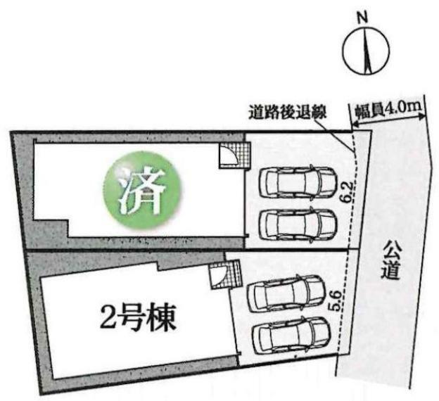 間取り図・図面 2号棟です。