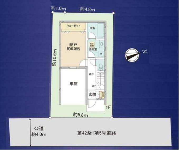 区画図 東武東上線「上福岡」駅まで徒歩5分！スーパー・ドラッグストア・公園・小学校等が徒歩圏に位置しており、子育て・買い物に充実した住環境！