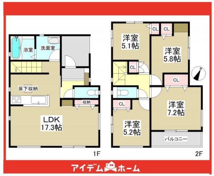 間取り図 3号棟間取図