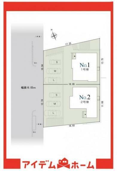 区画図 ●本物件は1号棟です●