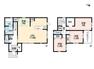 間取り図 LDKと隣接する和室を合わせると約20帖以上の大空間＾＾ ウォークインクローゼットやシューズクローゼット、キッチンや各階ホールに収納あり＾＾