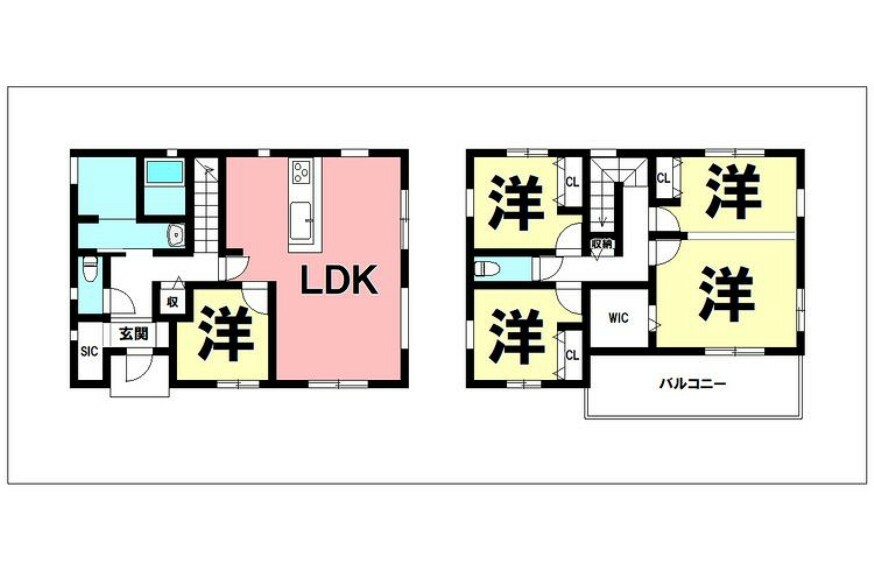 間取り図 5LDK、オール電化、食器洗浄乾燥機、浴室暖房乾燥機【建物面積108.89m2（32.93坪）】