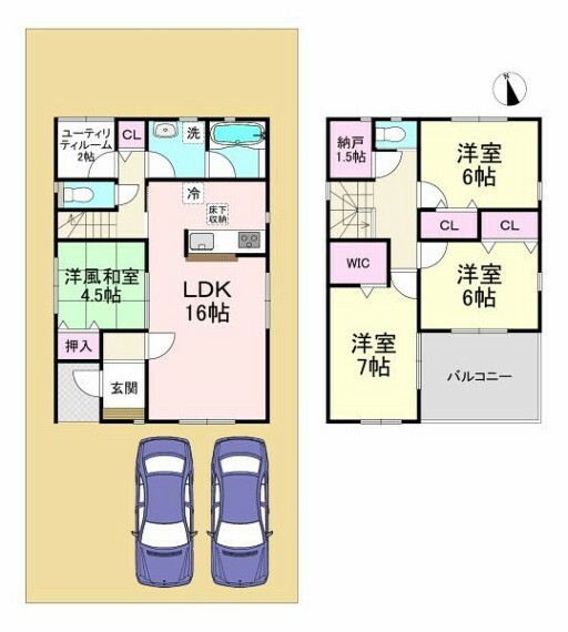 間取り図 間取り・4SLDK！